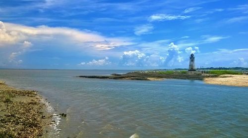 Scenic view of sea against sky