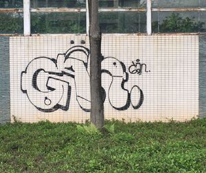 Graffiti on wall