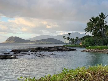 Scenic view of sea against sky