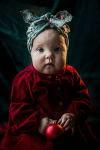 Portrait of cute baby girl