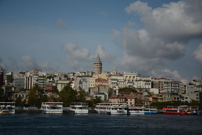 View of buildings at waterfront