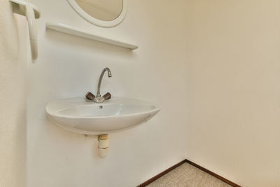 Close-up of sink in bathroom