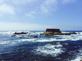 Scenic view of sea against sky