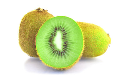 Close-up of bananas against white background