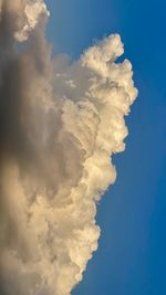 Low angle view of clouds in sky