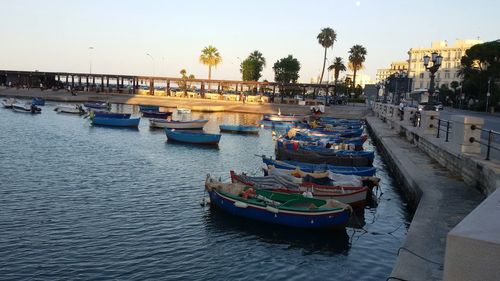 Boats in sea