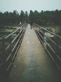 Footbridge over river