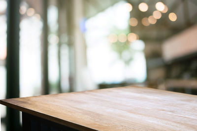 Close-up of empty seats on table at home