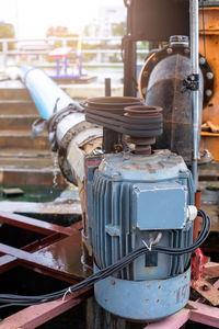 Close-up of machinery