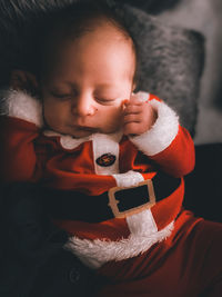 Close-up of cute baby girl