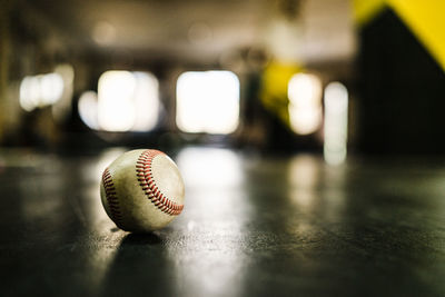 Close-up of ball on table