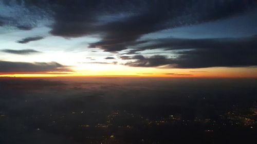 Scenic view of cloudscape during sunset