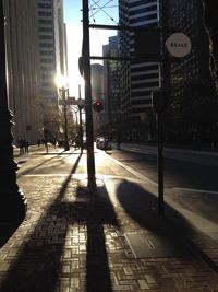 City street with buildings in background