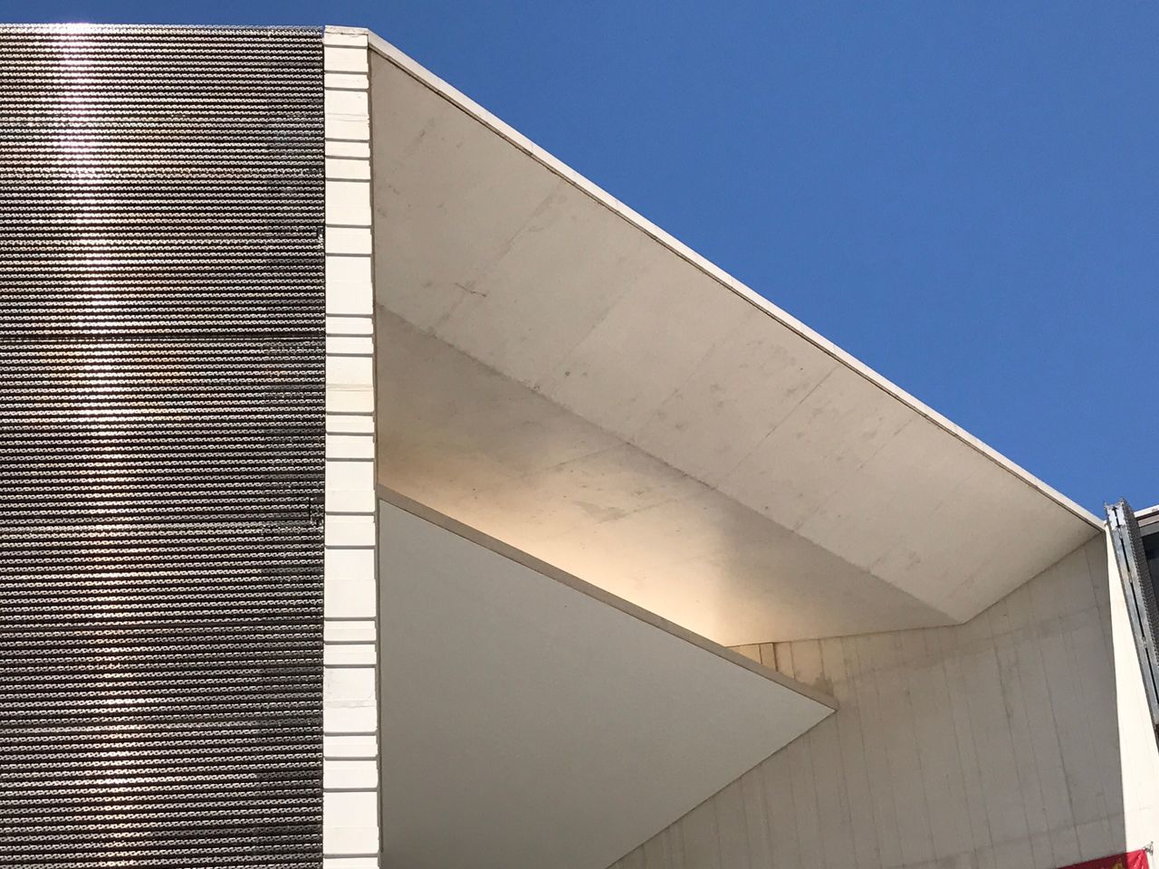 architecture, built structure, building exterior, no people, day, low angle view, outdoors, blue, clear sky