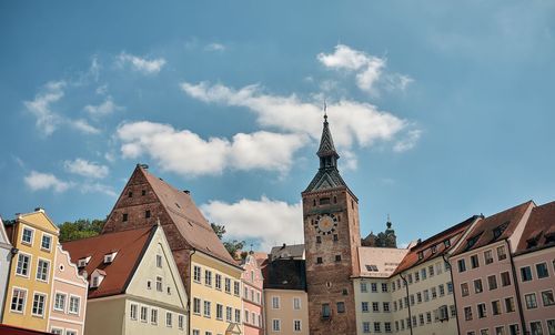 Low angle view of building against sky