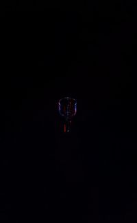 Light painting against black background