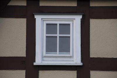 Close-up of window of house