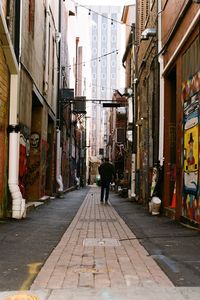 People walking in city