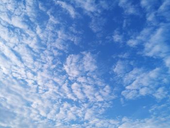 Low angle view of blue sky