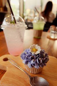 Close-up of drink on table