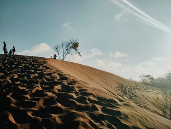 Scenic view of desert against sky