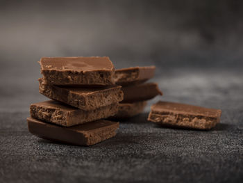 Close-up of cookies on table