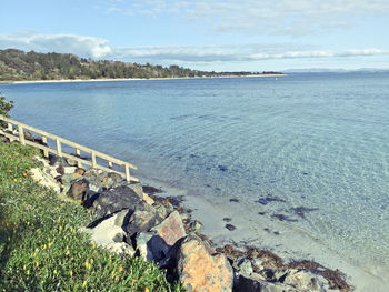 Scenic view of sea against sky