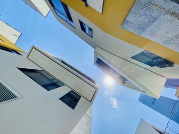 Low angle view of buildings against sky