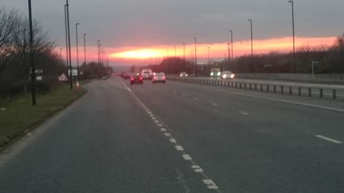 Road at sunset