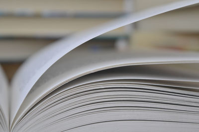 Close-up of books on table