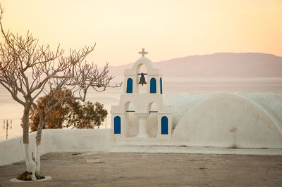 High angle view of church