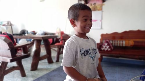 Portrait of smiling boy