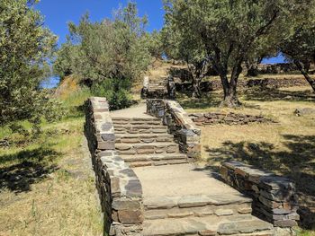 Steps and stairs in park