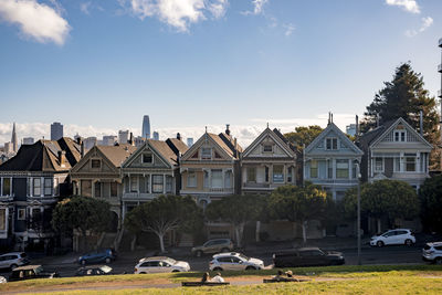 The painted ladies buildings of san francisco, california.