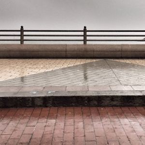 Shadow of railing