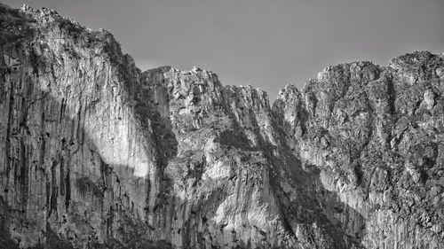 Scenic view of rocky mountains against sky