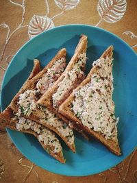 Close-up of bread on plate