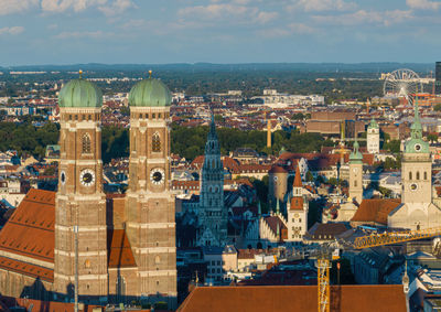 Frauenkirche towers in munich, germany