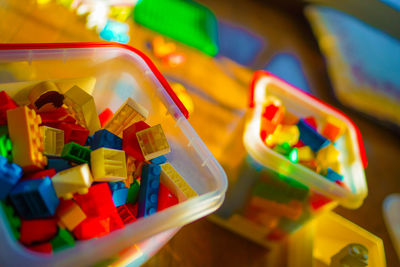 Close-up of colorful candies