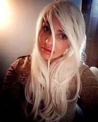 Portrait of beautiful young woman