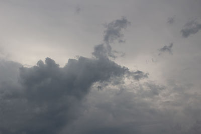 Low angle view of clouds in sky