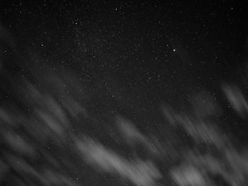 Low angle view of stars in sky