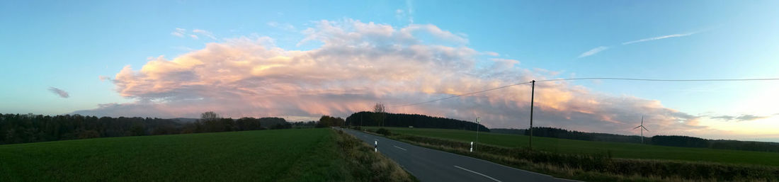 Panoramic view of landscape against sky