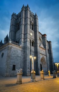 Low angle view of historic building against sky