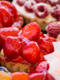 Full frame shot of strawberries