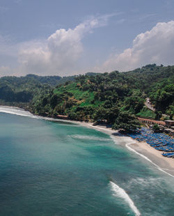 Scenic view of sea against sky