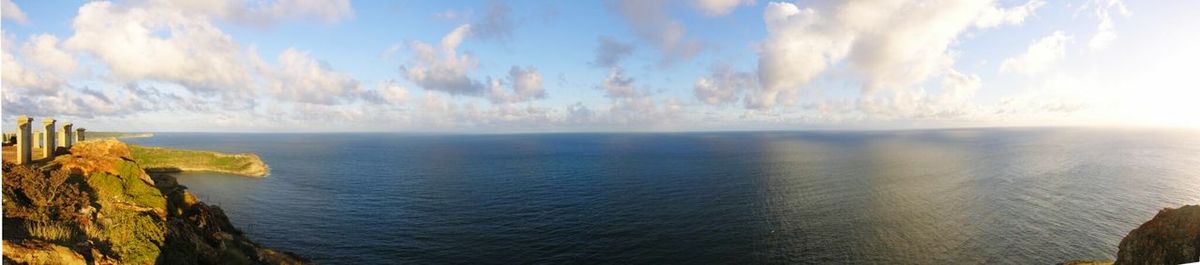 Panoramic view of sea against sky