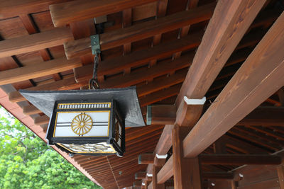 Low angle view of ceiling of building