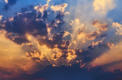 Low angle view of clouds in sky