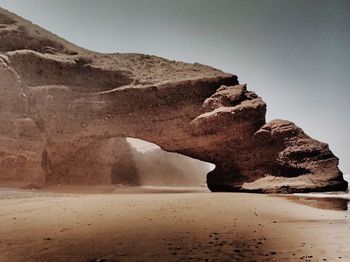 Rock formations at seaside